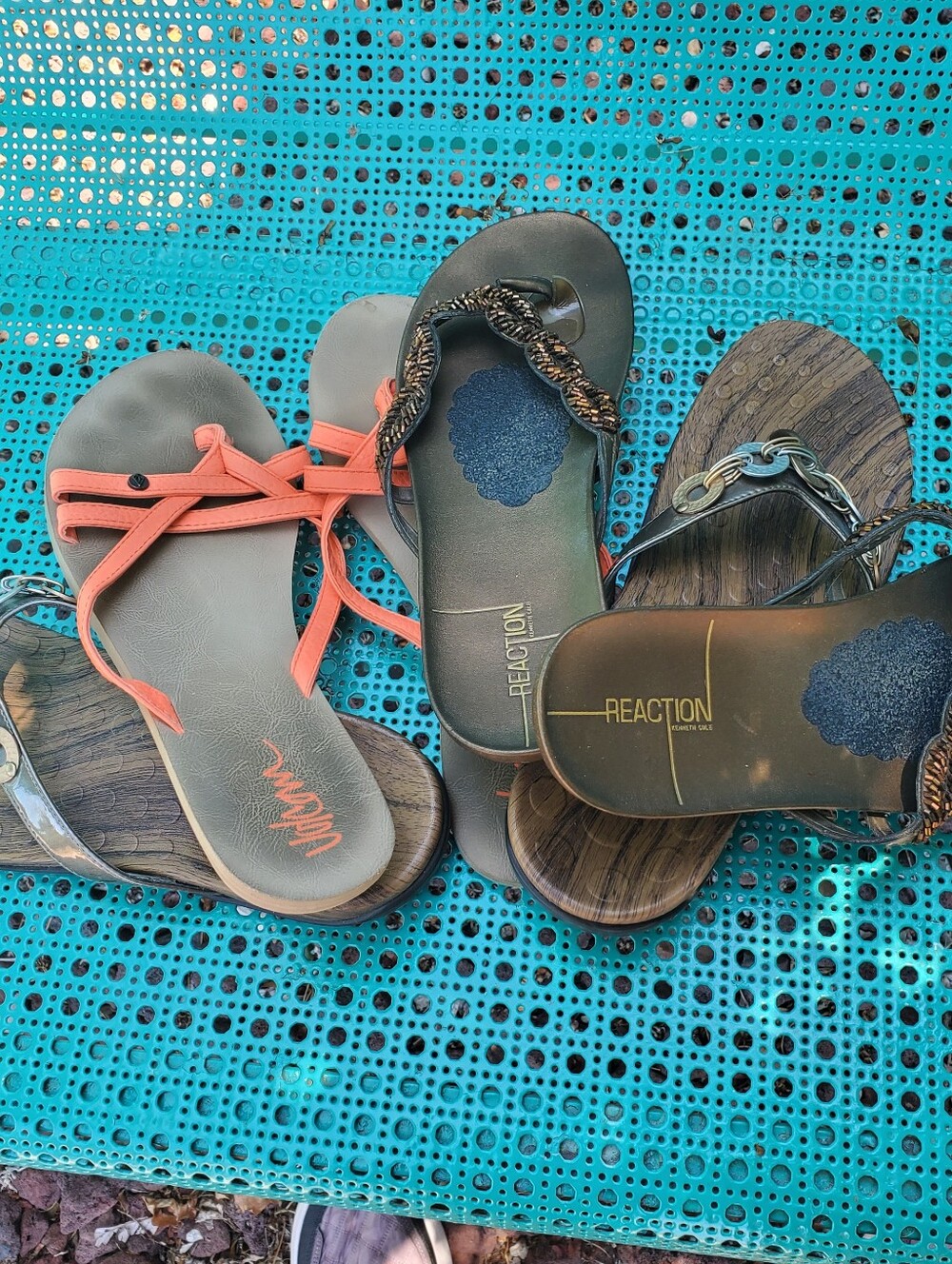 3 Pair Women’s Sandals  Volcan, Orthoheel And Reaction
